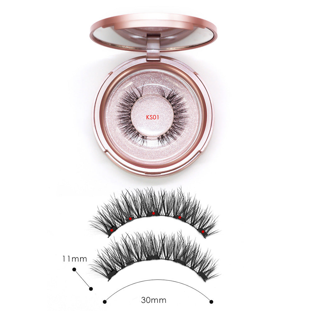 Five magnetic eyelashes set